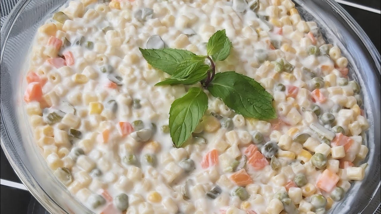 EN SEVİLEN SALATALARDAN BİRİSİ👌MAKARNA SALATASI TARİFİ💯