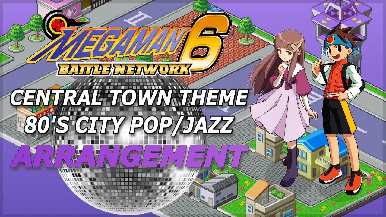 Megaman Battle Network 6 Central Town Theme 80's City Pop Remix