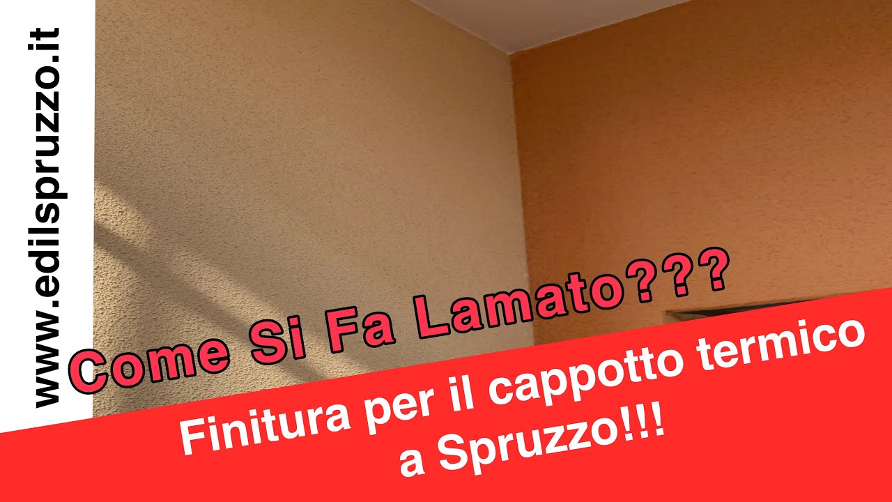 Come si fa lamato? | Lamato a spruzzo | Lamato Airless | Graco t-max | Cappotto termico| Finitura