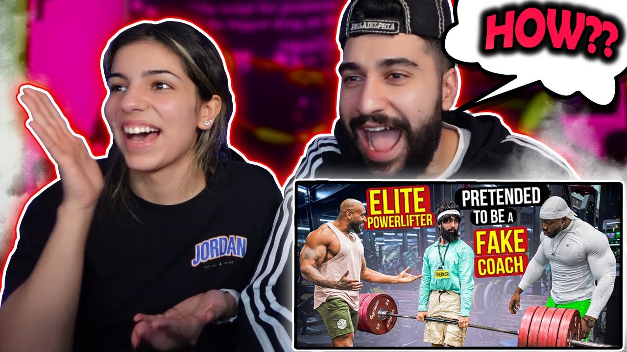 How is He So Strong?!? Couple React to Elite Powerlifter Pretended to be a FAKE TRAINER