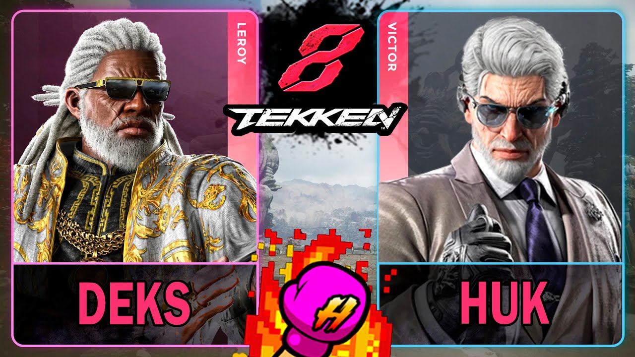 Tekken 8 Deks (LEROY) VS Huk (VICTOR)🥊 鉄拳8🥊4K 60ᶠᵖˢ🥊T8🥊TK8 #tekken