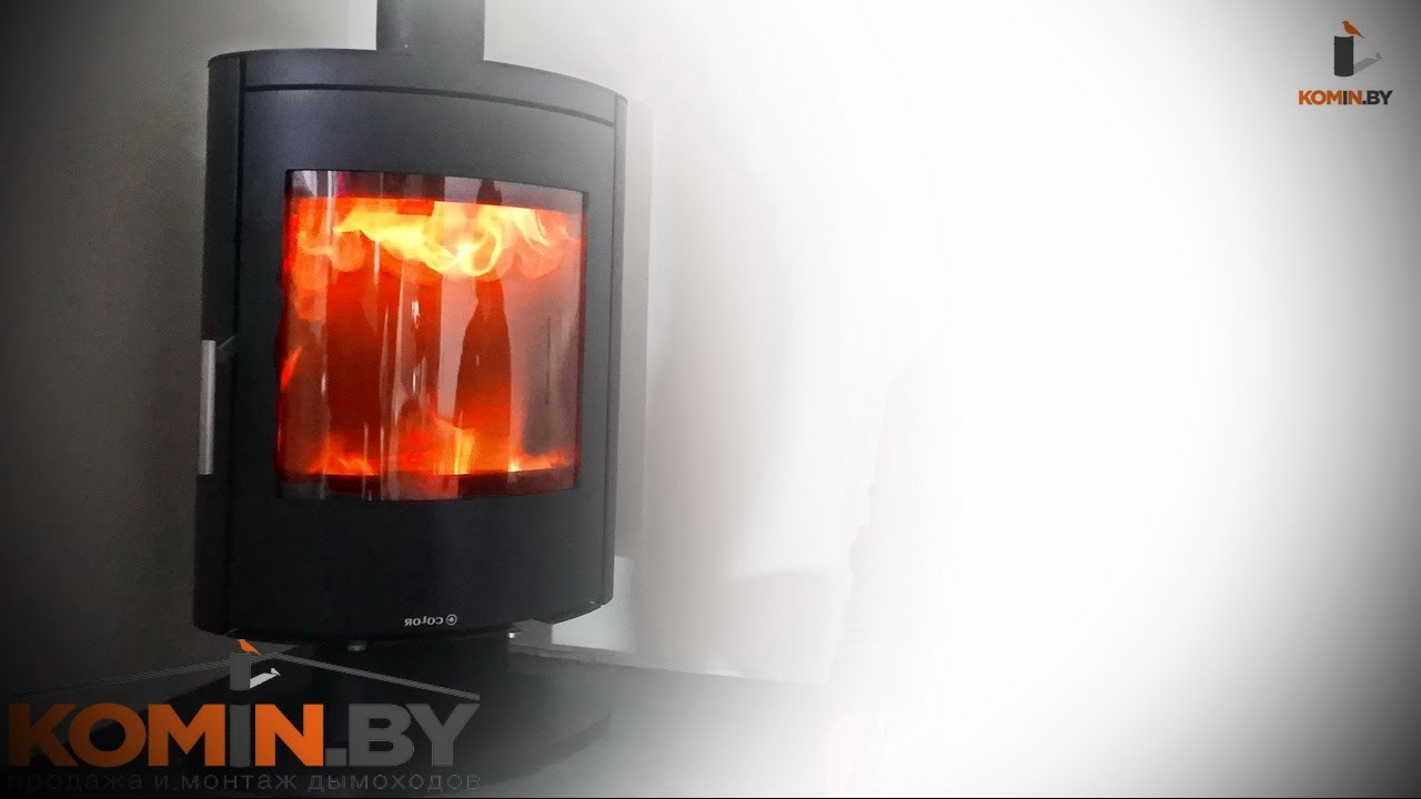 Color D 16 . Огненный обзор печи. Температурные замеры печи с КПД 80% и предметов в радиусе 1 метра.