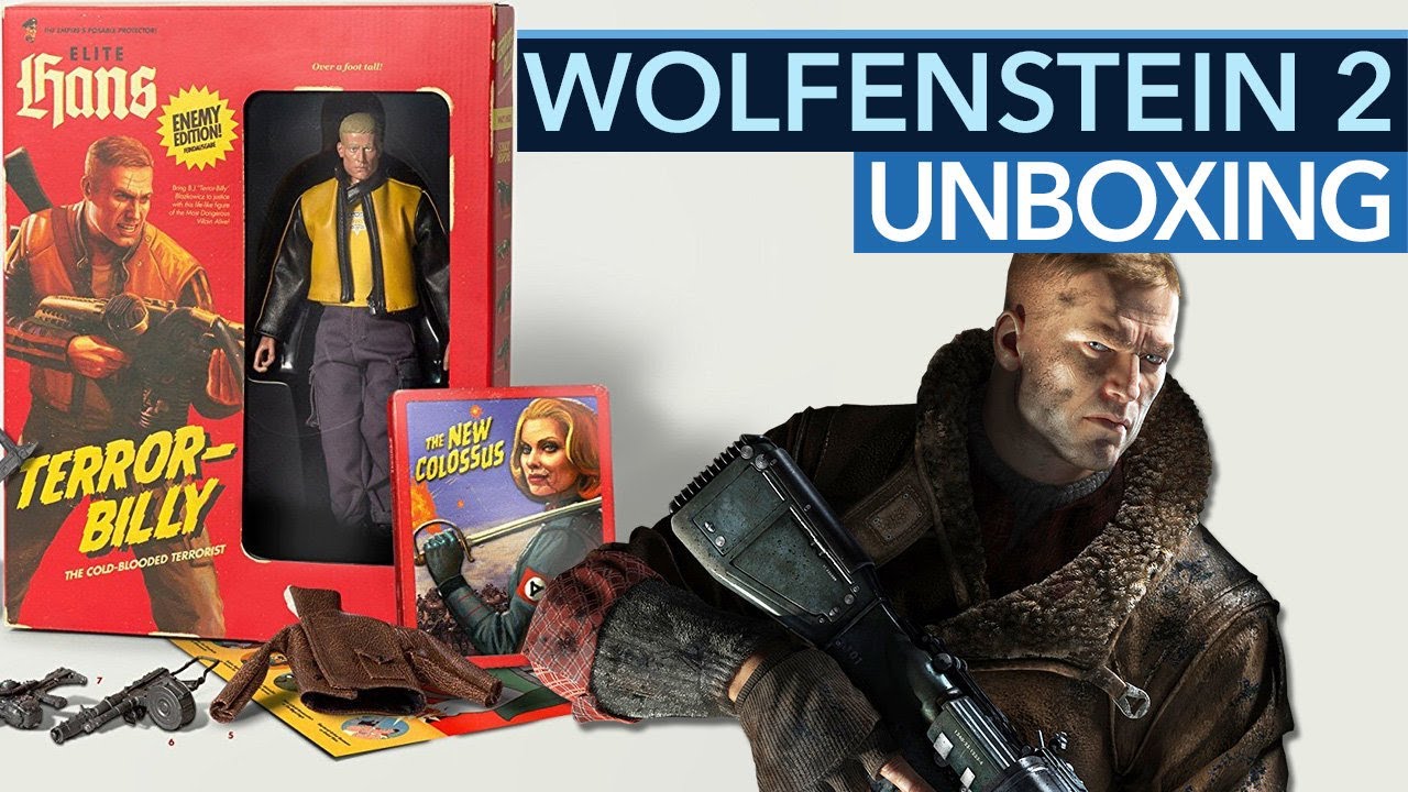 Wolfenstein 2: Collector's Edition - Unboxing: Michi spielt mit Terror-Billy