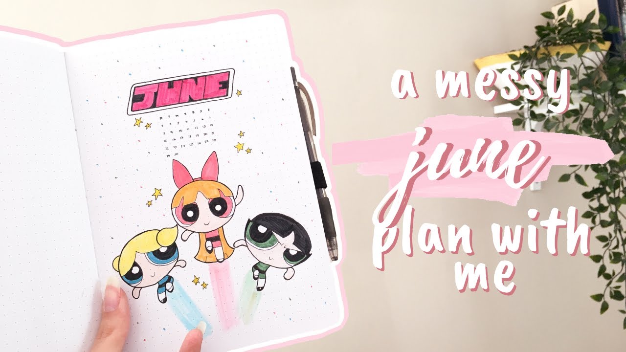 a messy june plan with me 💕