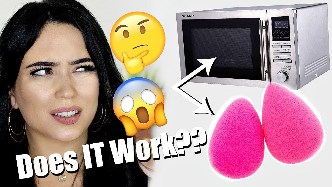 Microwaving Makeup Sponges?! Does it work??
