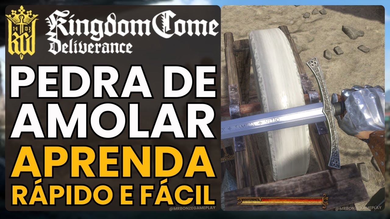 Como Usar a PEDRA de AMOLAR no Jogo Kingdom Come: Deliverance | 2024 | Grindstone