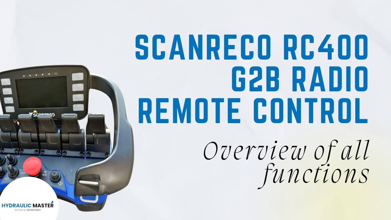 Scanreco RC400 G2B Radio Remote Control Overview of all functions