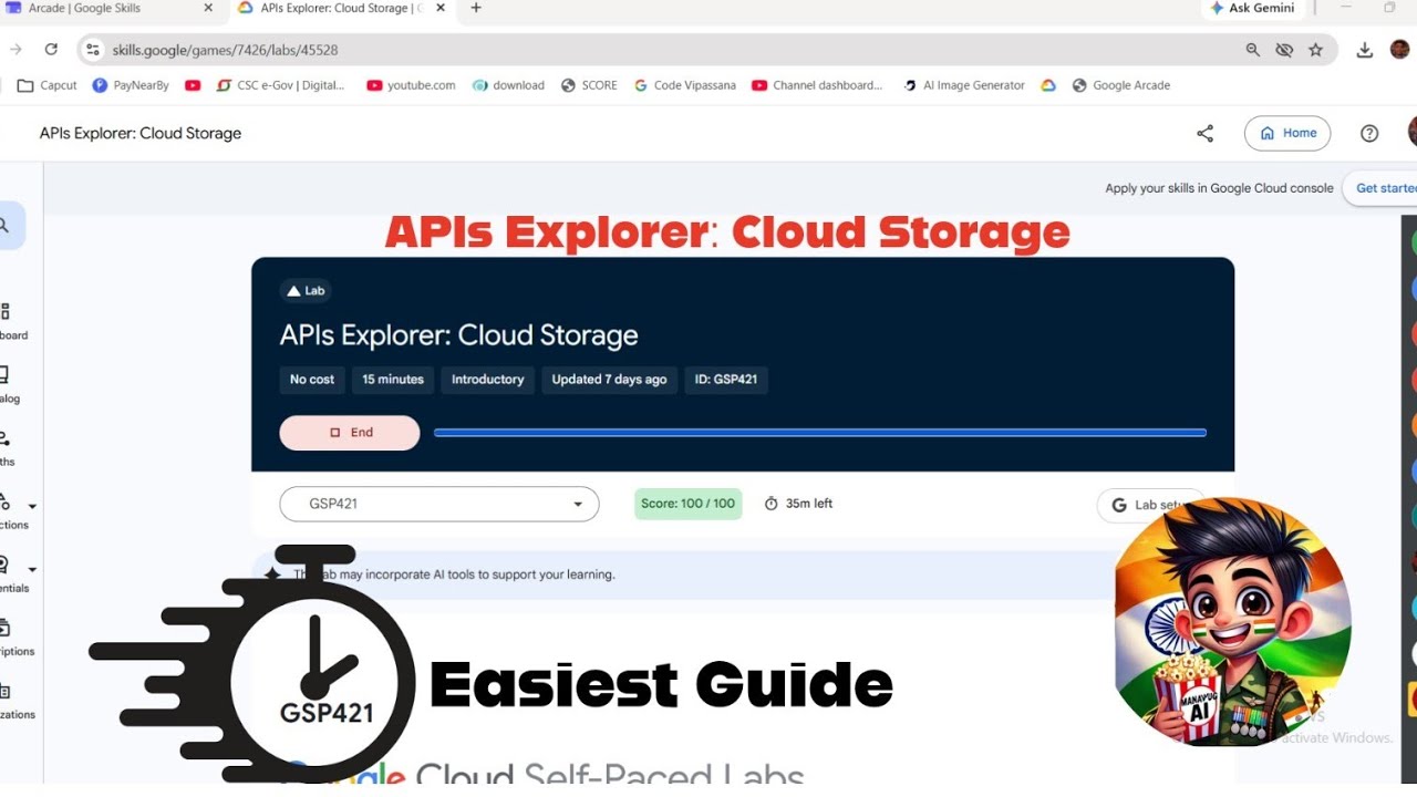 API Explorer: Cloud Storage #qwiklabsarcade2026  #arcade #GSP421