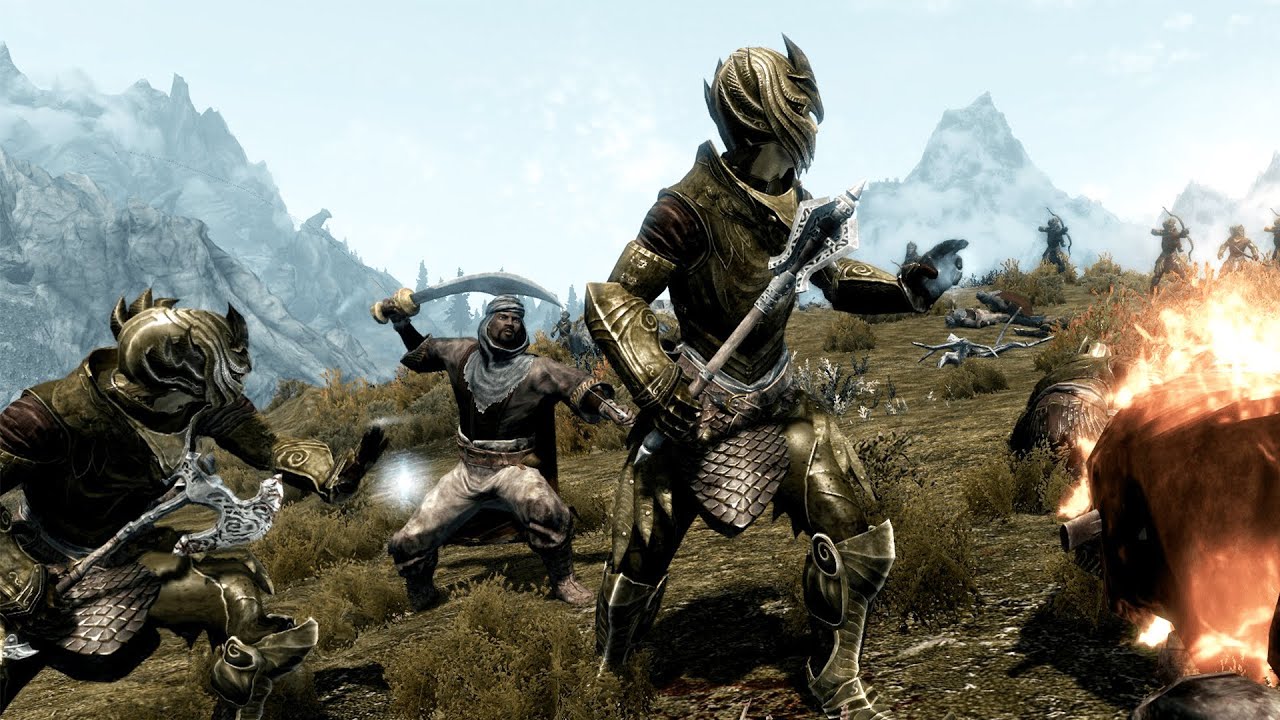 Thalmor Vs Alik'r Warriors | Skyrim NPC Battles