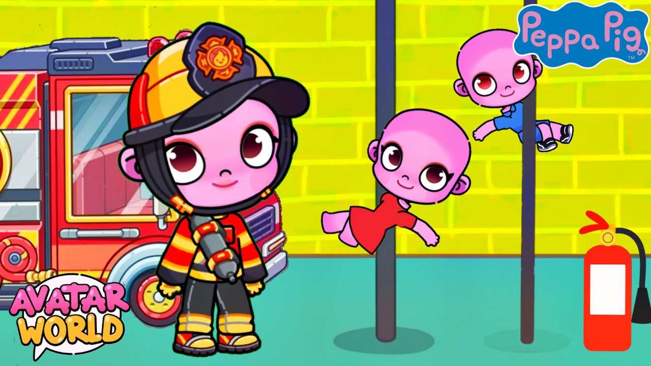 Peppa Pig in Avatar World | The Fire Engine 🧑🏼‍🚒🔥