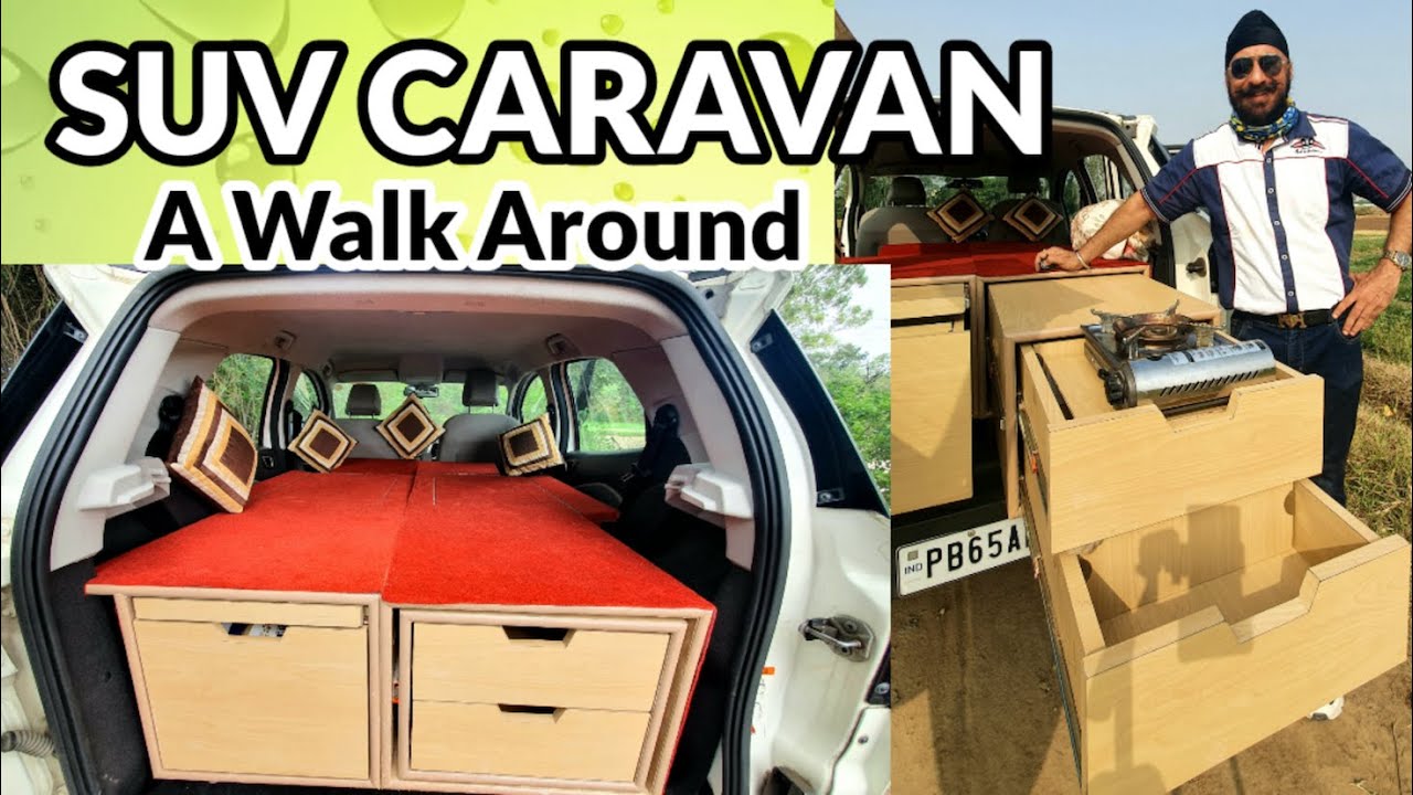 CARAVAN SET UP - A WALK AROUND - AN SUV CARAVAN - FORD ECOSPORT TITANIUM CARAVAN SET UP - VAN LIFE