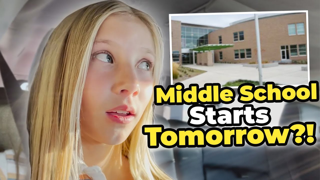 Nervous for first day of middle school!
