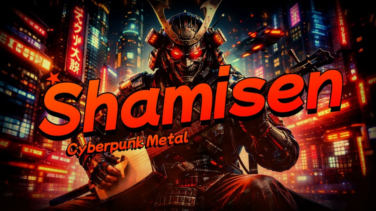 Shamisen Cyberpunk Metal V2 | 1 Hour Focus & Training Music | AURA = ♾️