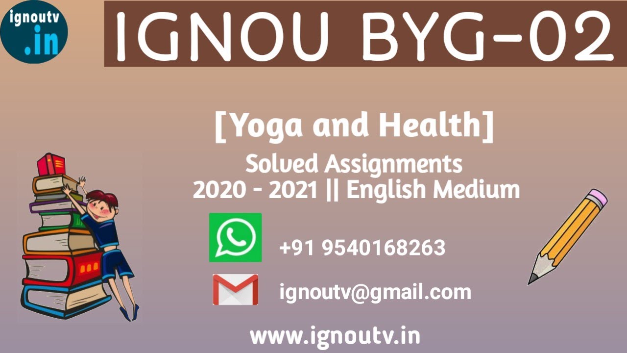 IGNOU BYG-02 Solved Assignment January 2021 || IGNOU CPY || BYG-02 || IGNOU TV || IGNOU ||