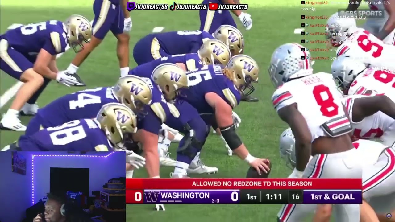 JuJuReacts на матч №1 «Огайо Стэйт» против «Вашингтона» | CFB 2025: обзор всех игр | Неделя 5