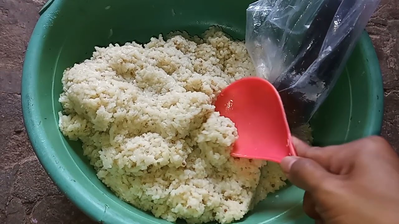 Krupuk nasi sisa
