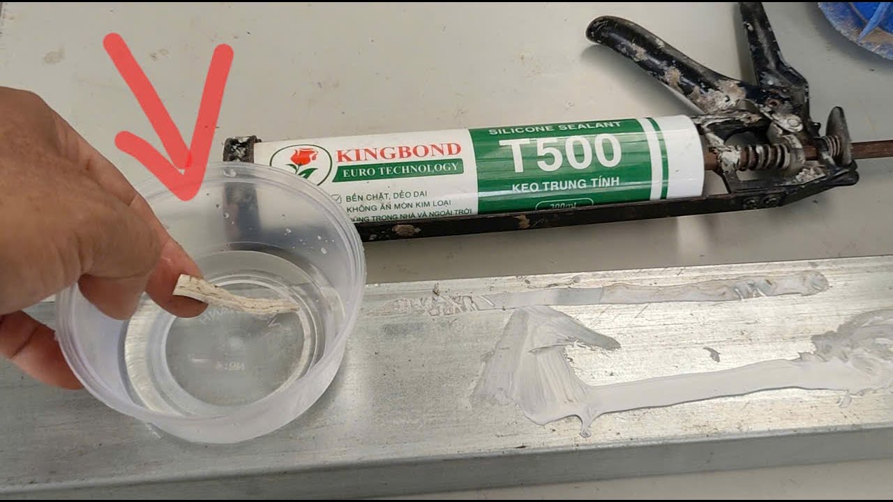 Keo silicon chống dột, dán kính nhiều bạn mua nhầm mà không biết l Keo silicon dán kính bị bung