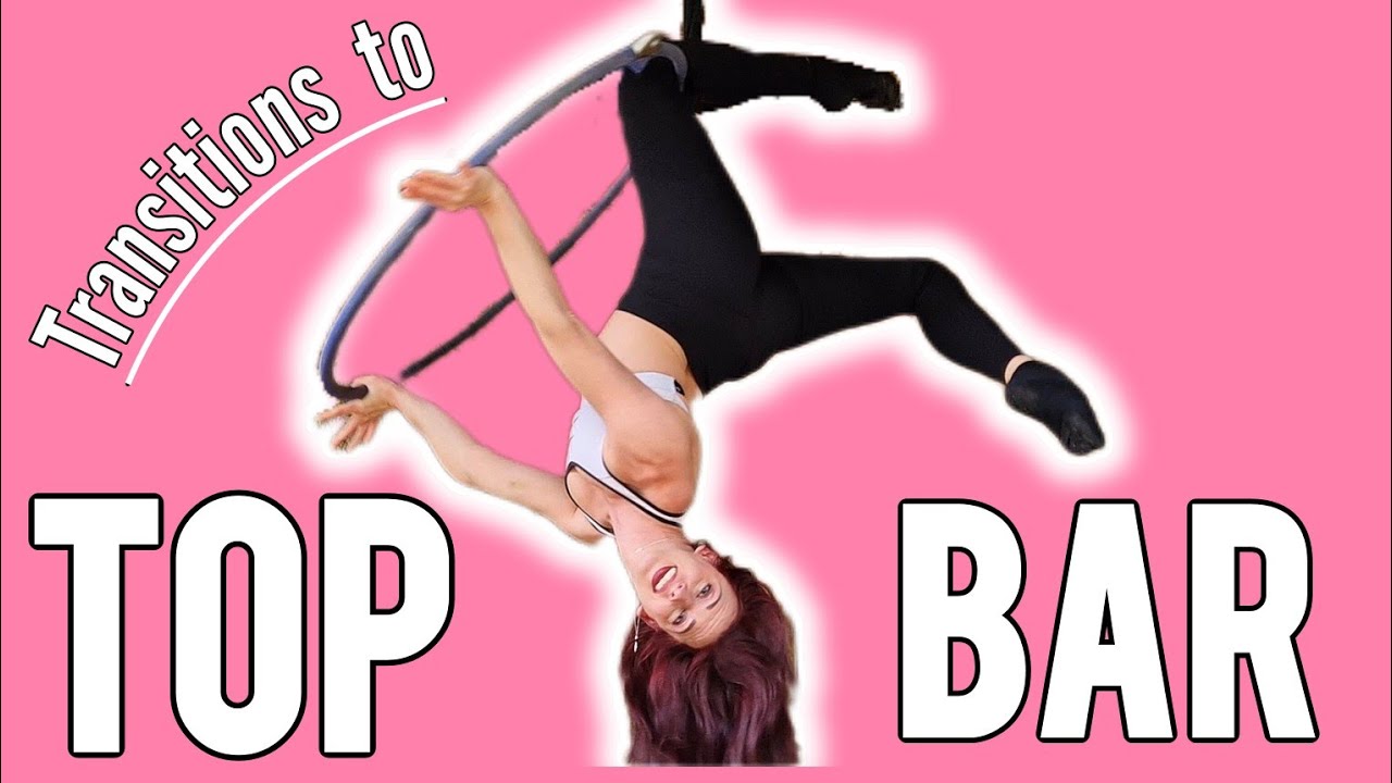 8 переходов вверх + вниз с ВЕРХНЕЙ ПЕРЕКЛАДИНЫ (УЧЕБНОЕ ПОСОБИЕ Aerial Hoop)