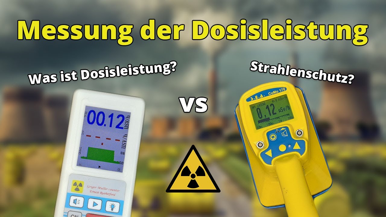 Dosisleistung - Geiger Müller Zähler im Vergleich! - Praktikum Nuklearchemie