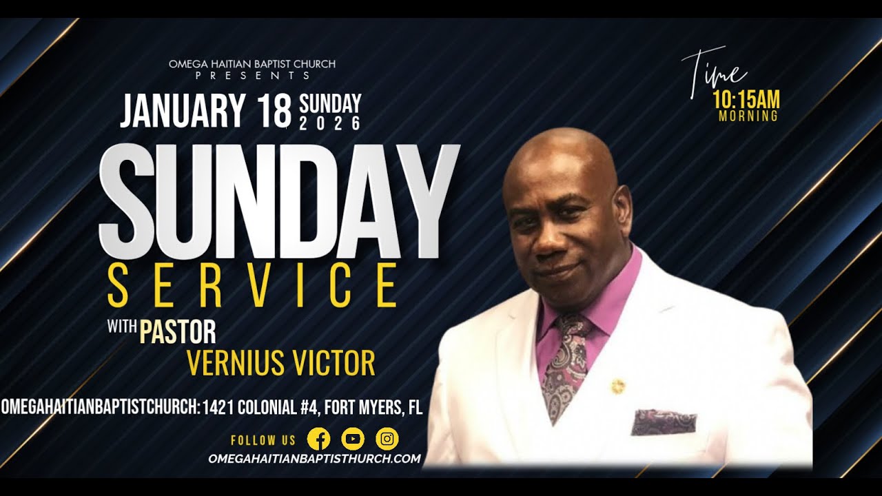 OHBC Morning Service/Service du Dimanche 1/4/2026 | Rev. Vernius Victor