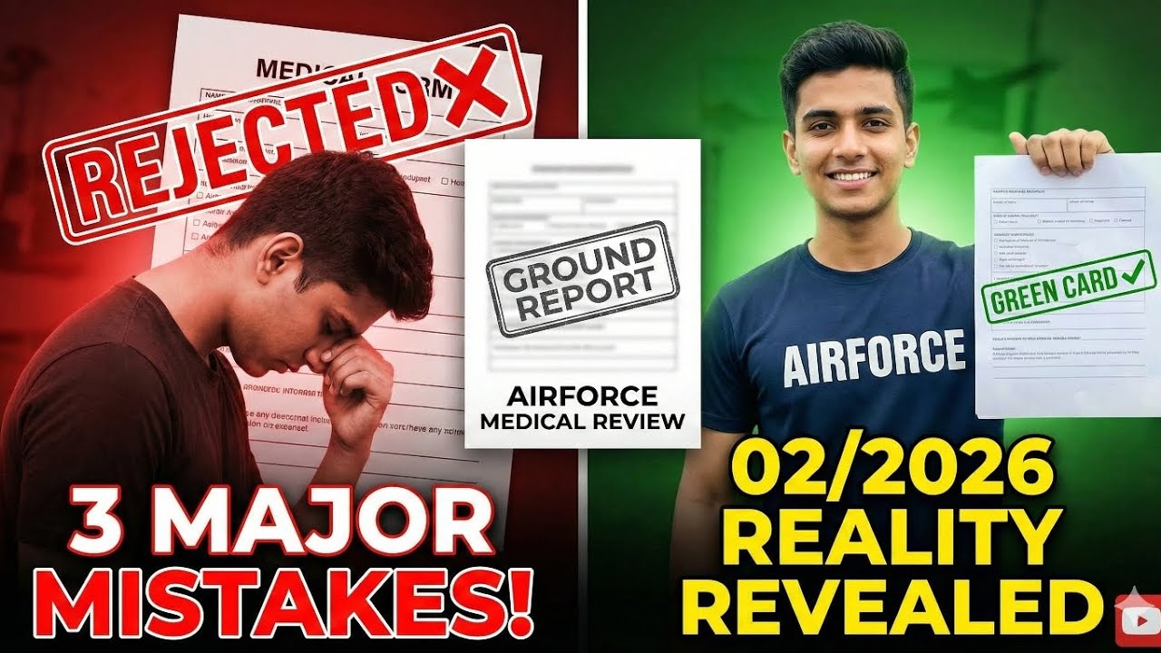 Airforce 02/2026 Medical 🔴 3 Major Mistakes Getting Candidates Rejected!