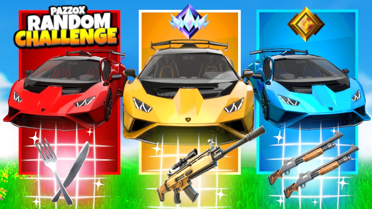provo la *RANDOM* LAMBORGHINI CHALLENGE su Fortnite ITA!