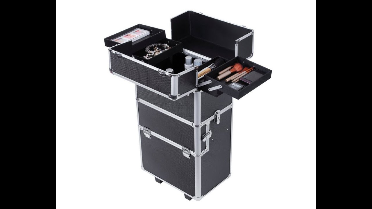 Maleta maquillaje Trolley 2 in 1 XXL Profesional Songmics