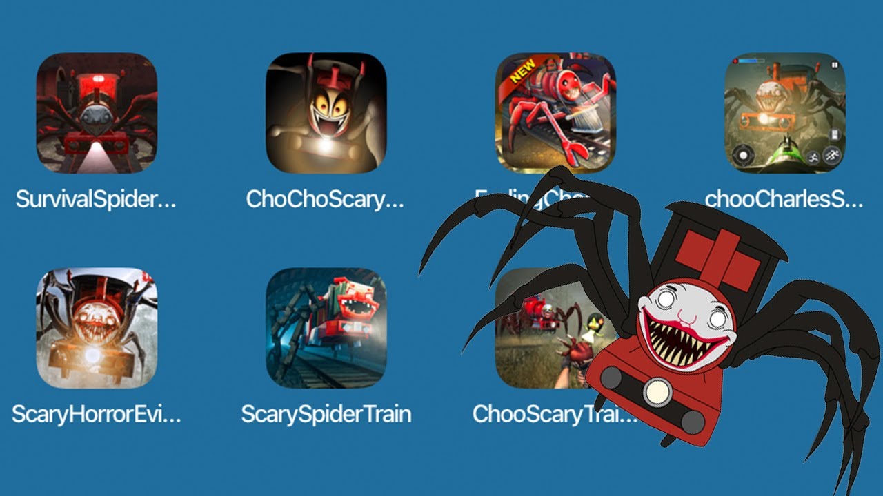 Survival Spider Train Horror,Cho Cho Scary Train,Choo Charles Survival Game,Scary Horror Evil Escape