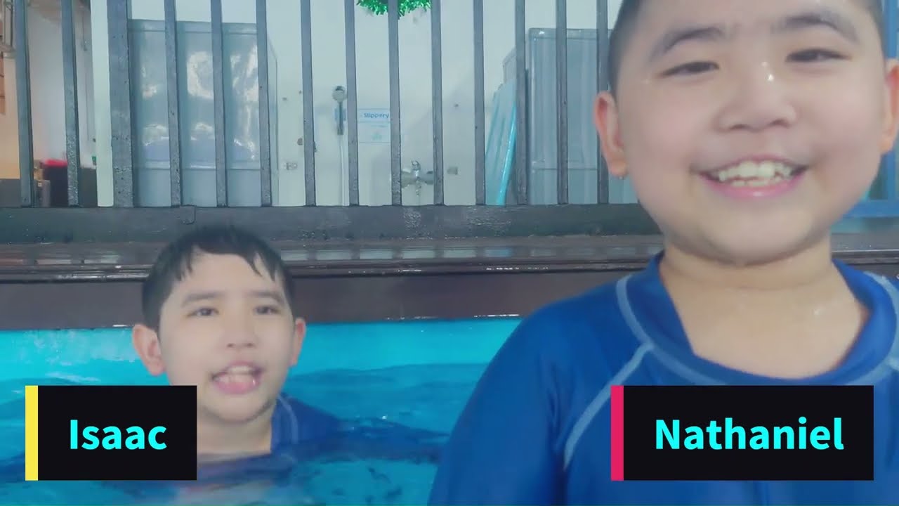 Nathaniel & Isaac (9 years old) Swim Twin Journey with Coach Athan.