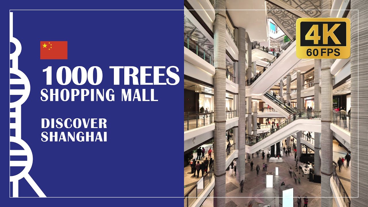 🛍️ 1000 Trees Mall, new big empty mall in Shanghai due to Covid - Walk in Shanghai 4K 60 FPS