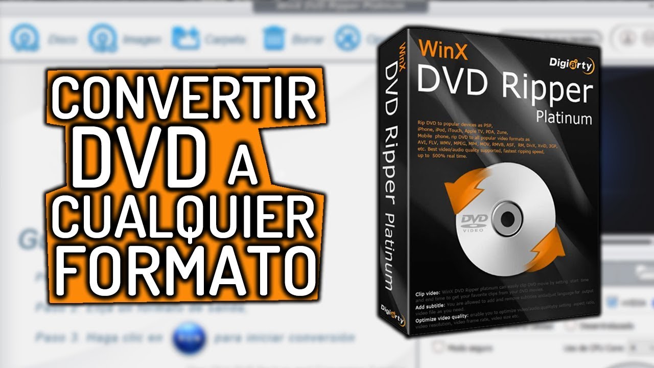 Como CONVERTIR DVD a CUALQUIER FORMATO (MP4, AVI) con WinX DVD Ripper Platinum
