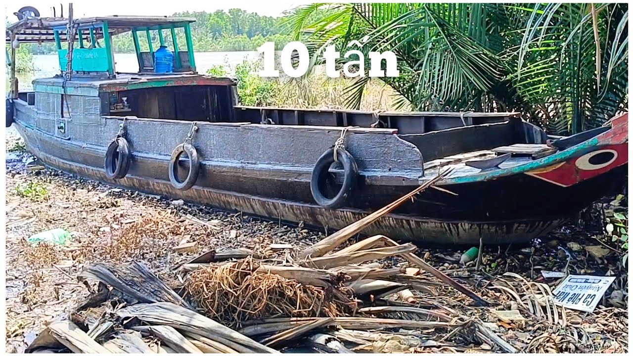 Bán ghe 10 tấn mũi cần Đước Long An máy ts130 LH 0344441458