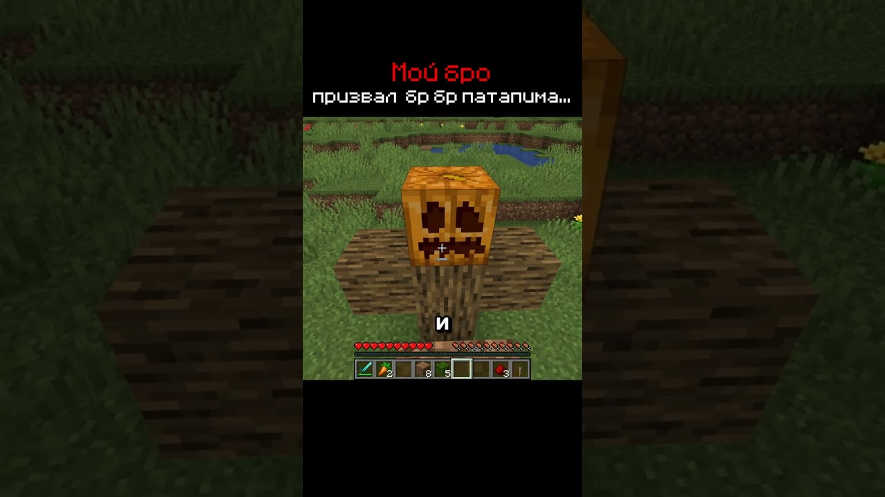 Бр Бр Потопим в маинкрафте #minecraft #shorts #summoning