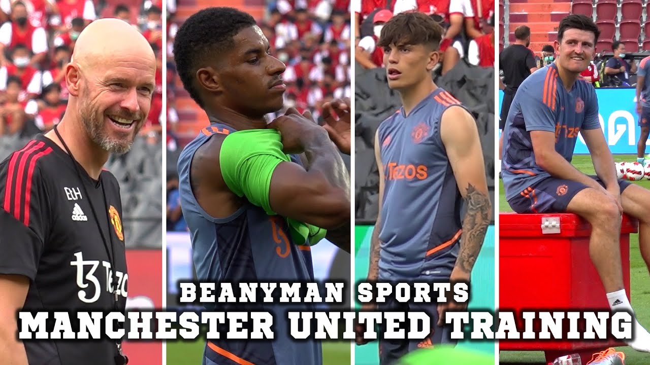 Manchester United train ahead of Liverpool clash during pre-season tour in Bangkok