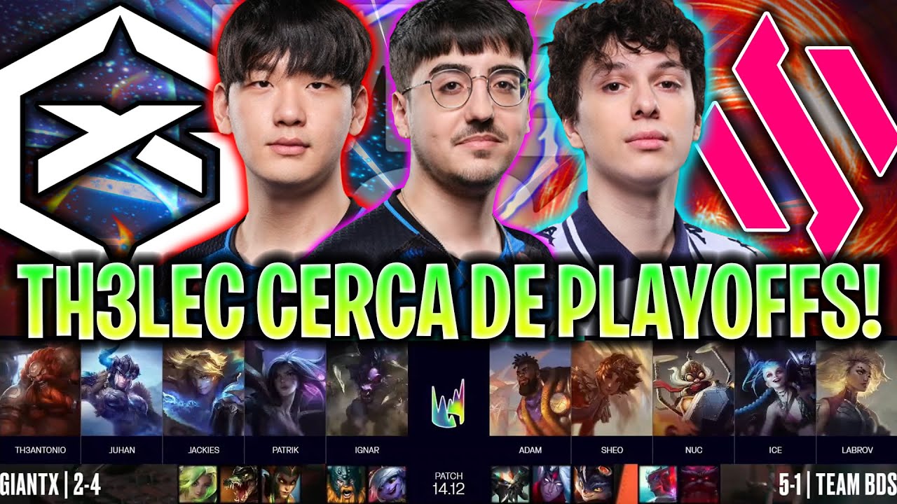 TH3ANTONIO CERCA DE ENTRAR EN LOS PLAYOFFS! | GX vs BDS LEC VERANO 2024 ESPAÑOL LVP