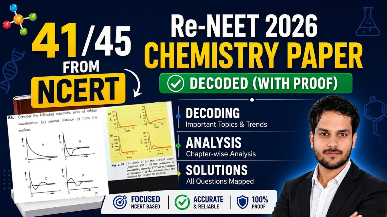 ReNEET 2026 Chemistry Paper Decoding with Proof | 41 from NCERT IAnalysis & Solutions|All Que Mapped