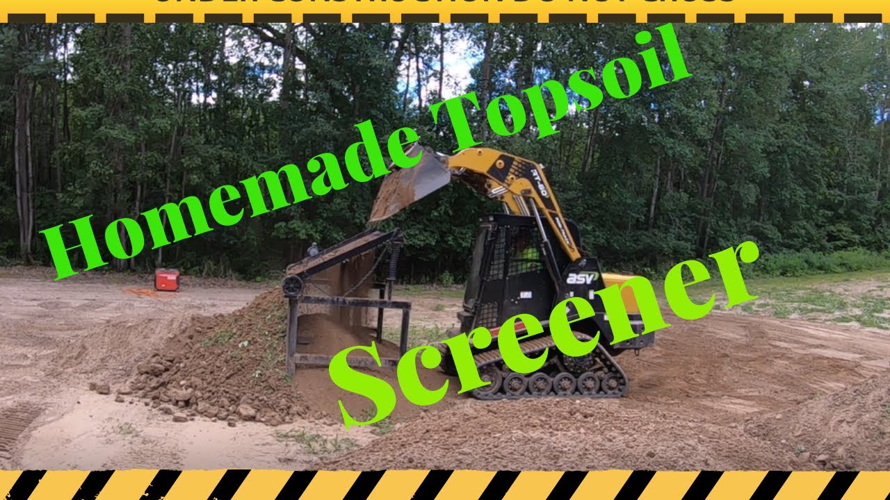 Screening More Topsoil With The Homemade Screener!!!!!