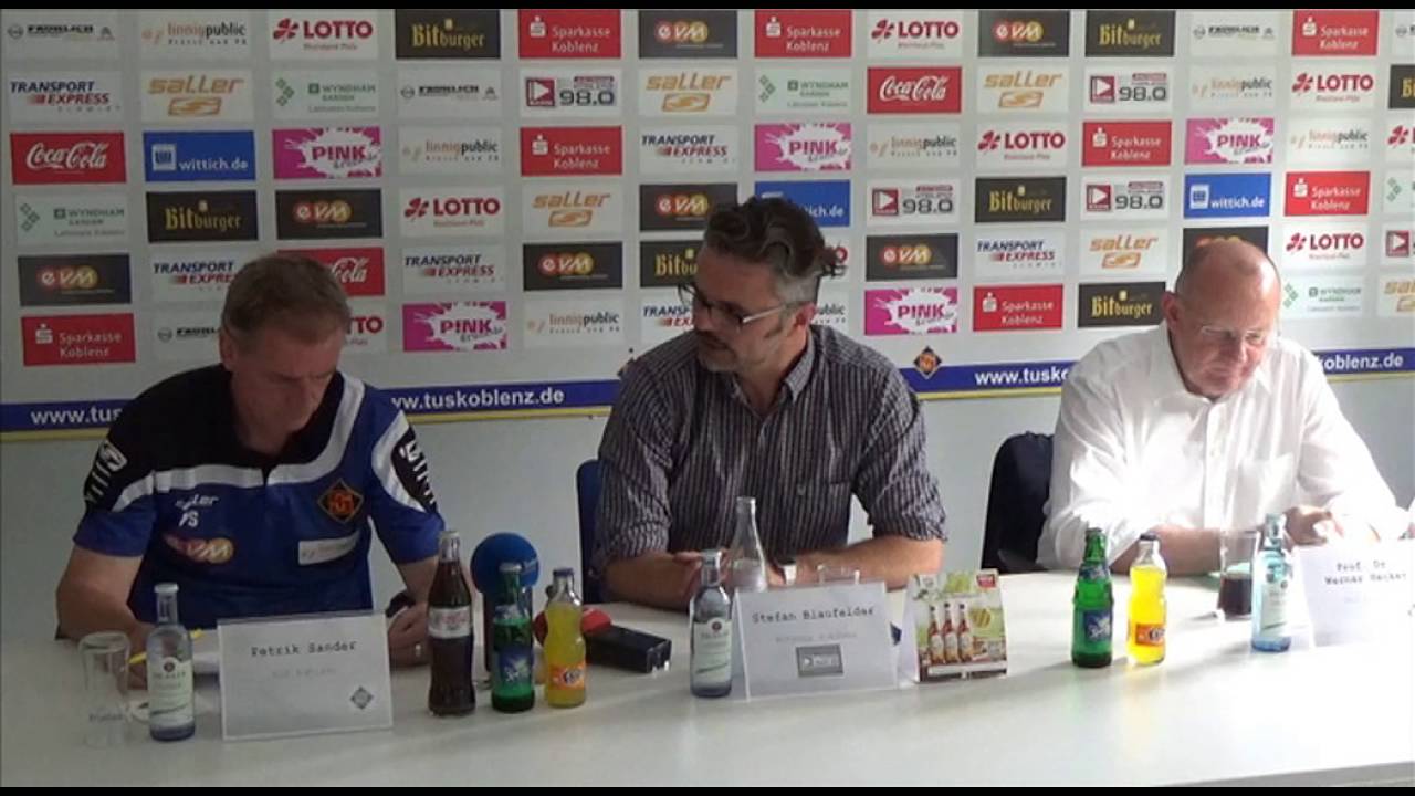 Pressekonferenz von TuS Koblenz vor der neuen Saison