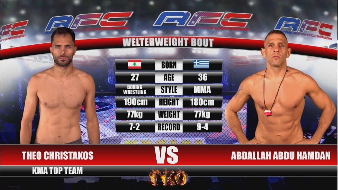 AFC 20 - Theo Christakos Vs Abdallah Abdu Hamdan