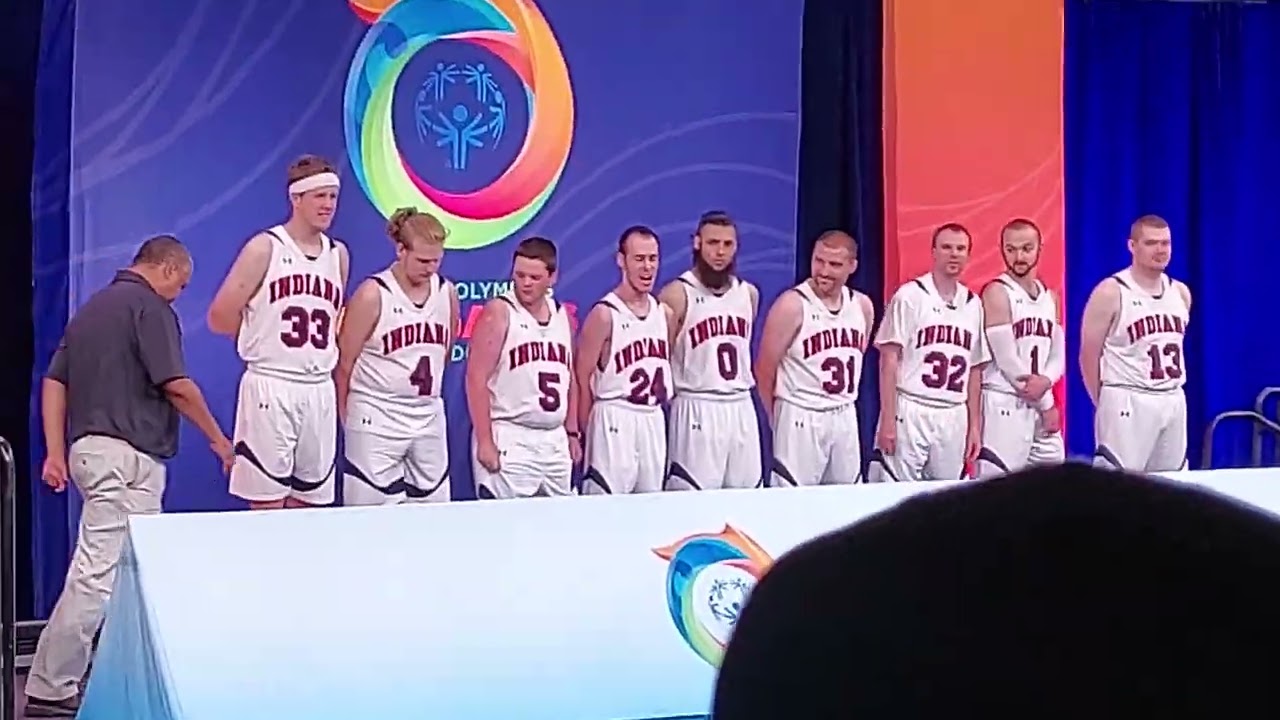 Special Olympics USA Game Award Ceremony for Indiana Basketball