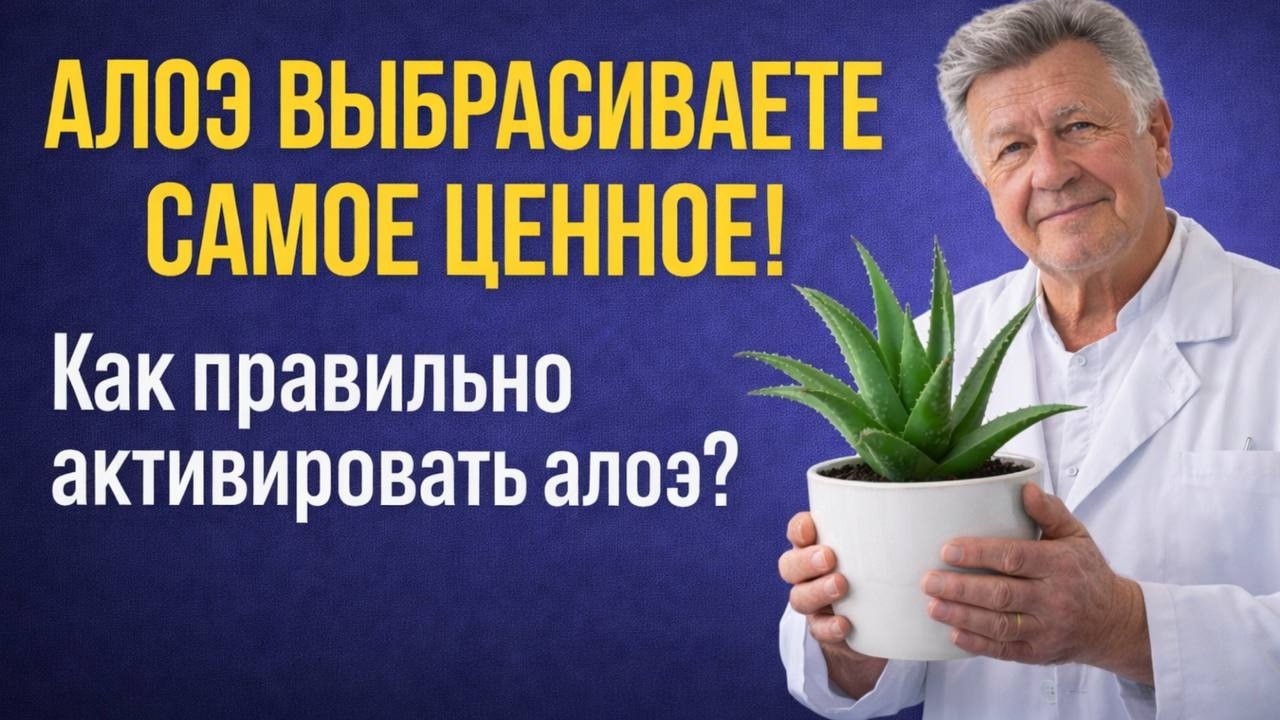 ПОСМОТРИТЕ НА АЛОЭ ПО-НОВОМУ | 3 рецепта, которые реально работают после 50