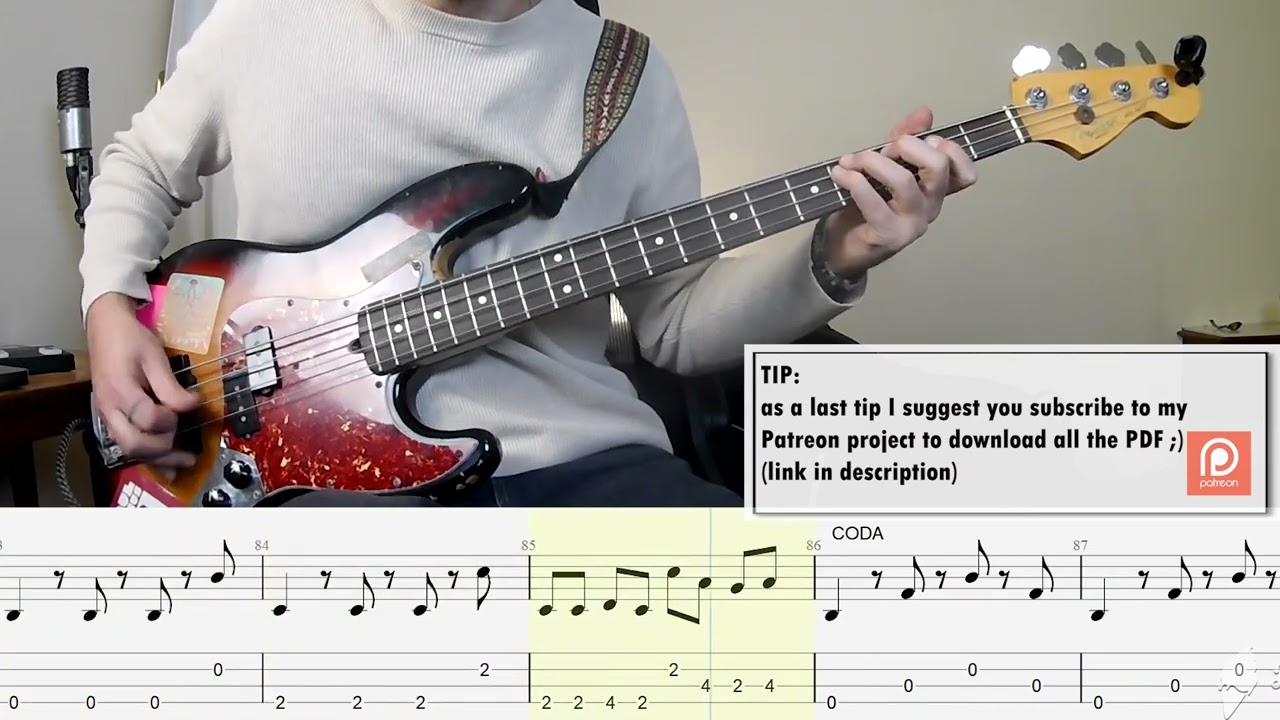 Lola Young - Messy BASS COVER + TAB + SCORE