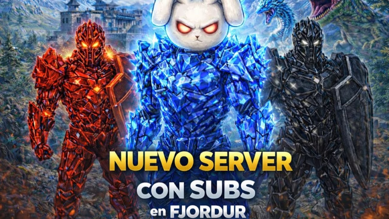 SERVER con SUBS en FJORDUR!!!!  ARK SURVIVAL EVOLVED!!!