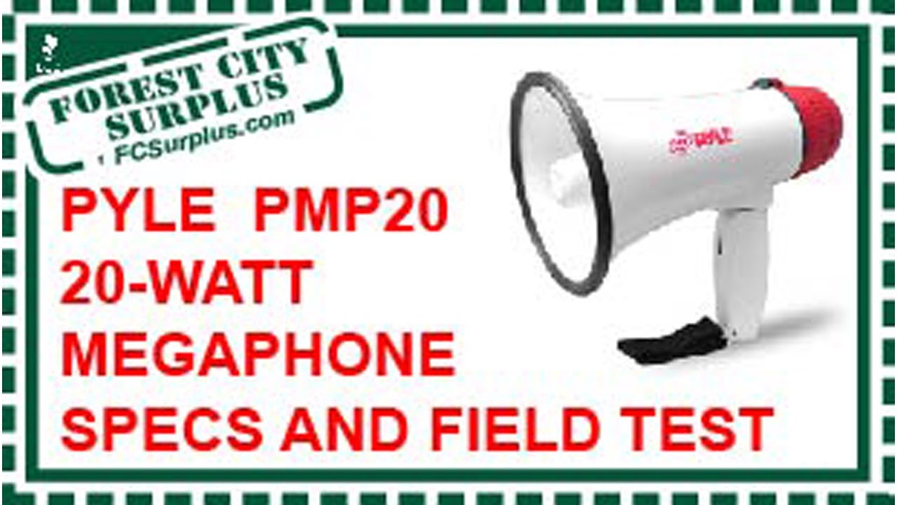 Pyle PMP20 20-Watt Megaphone Specs And Field Test