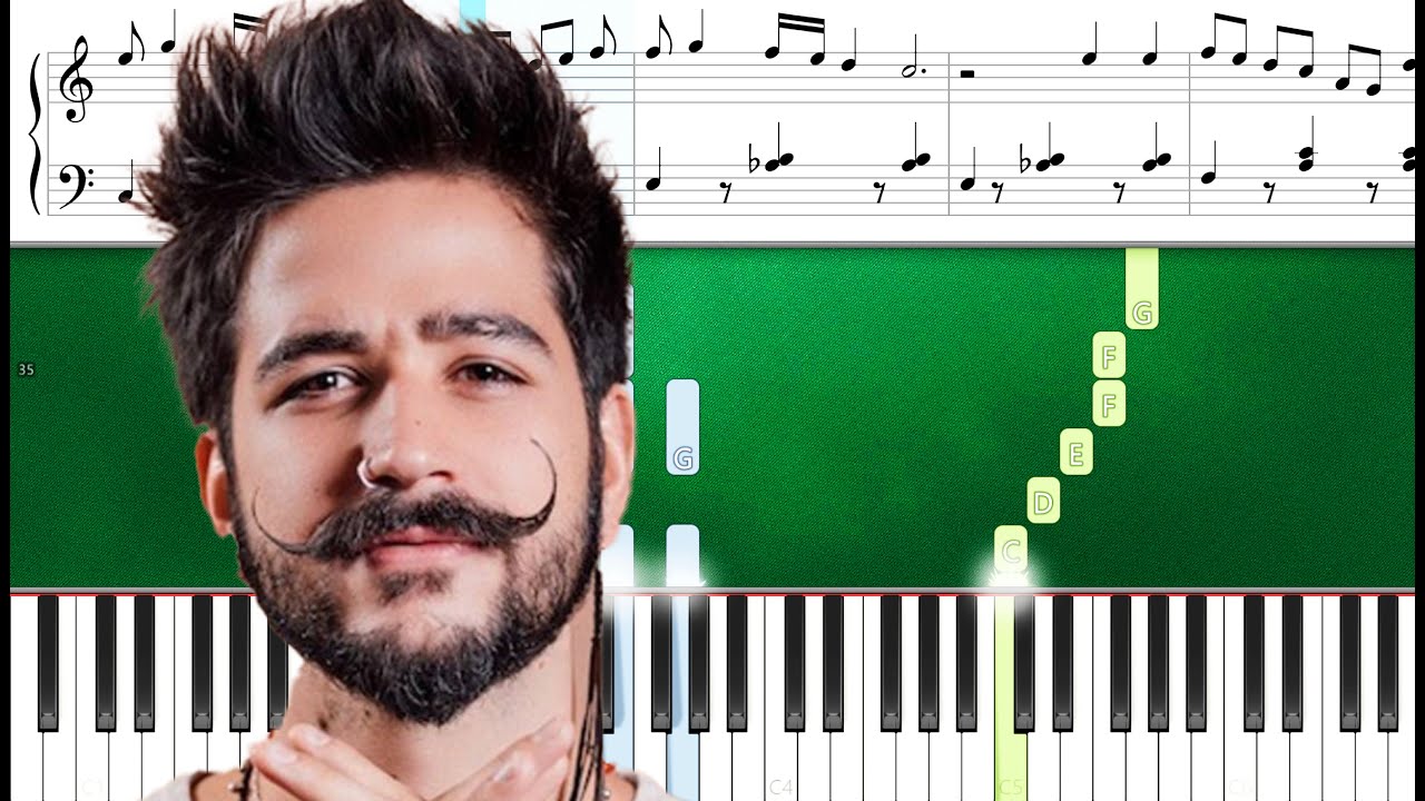 Camilo - Manos de Tijera (Piano Tutorial Sheets)