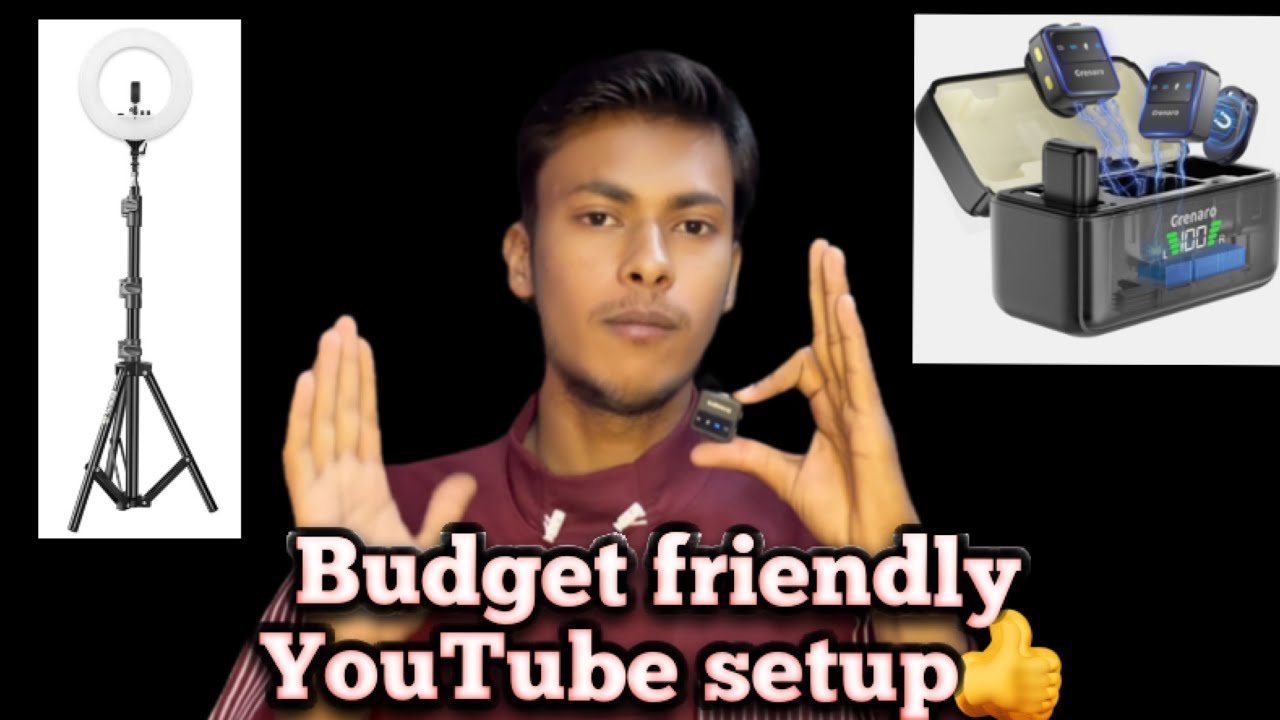 YouTube setup for beginners |budget friendly setup| and wireless mic 🎤 Konsa best hai