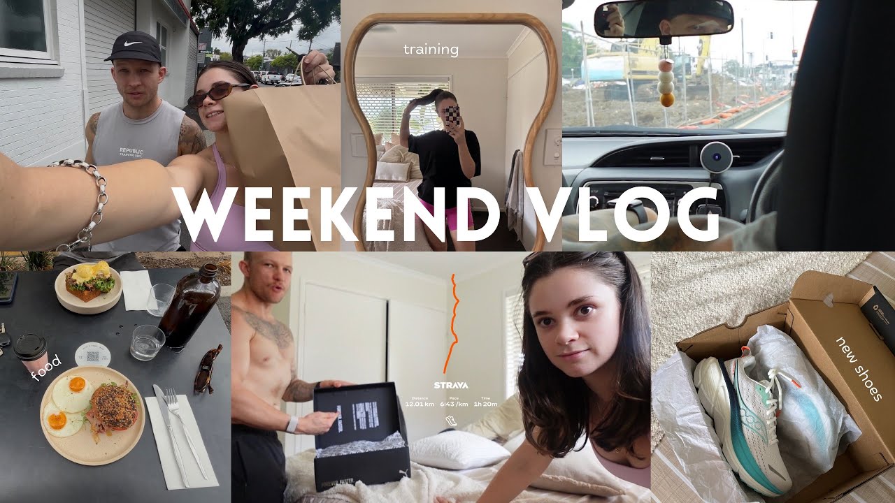 weekend vlog | more running, new shoes!!!, shopping, foooood 