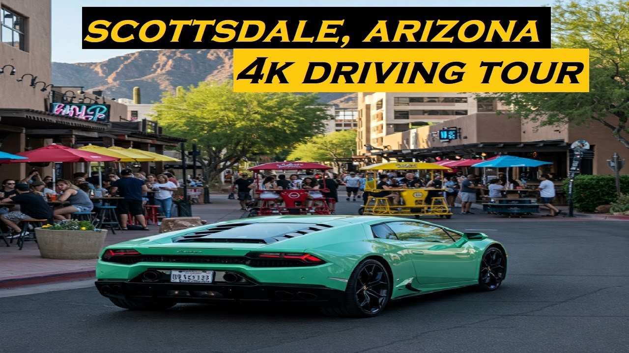 Scottsdale, Arizona | 4k Driving Tour | Dashcam