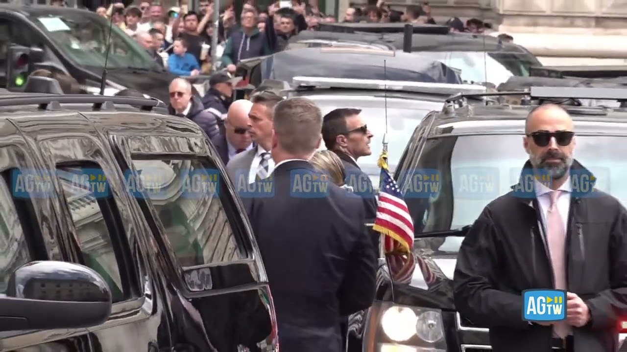 L'arrivo di Vance a Chigi per l'incontro con Meloni