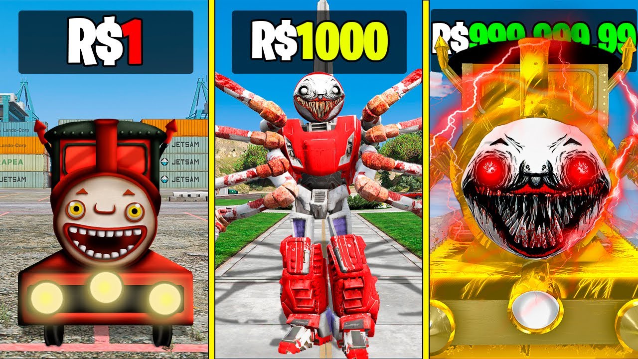 CHOO CHOO CHARLES DE R$ 1 para R$1.000.000,00 no GTA 5!